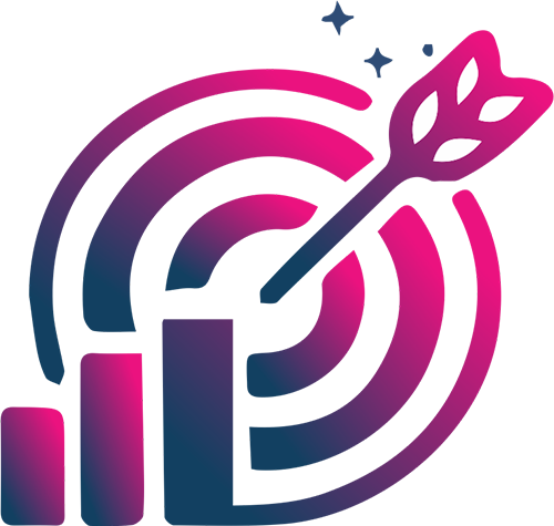 immagine composta da una freccia che centra un bersaglio e un grafico in crescita per indicare esperti freelance in digital marketing