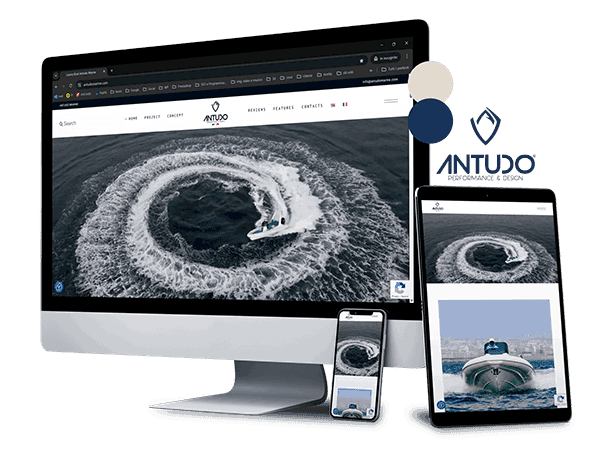 immagine del sito e logo Antudo Marine