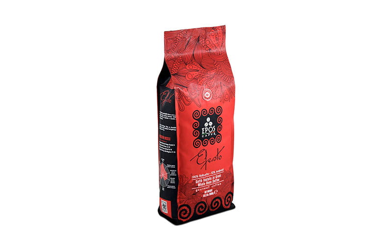 packaging epos caffè miscela Efesto sacco da 1 kg dopo