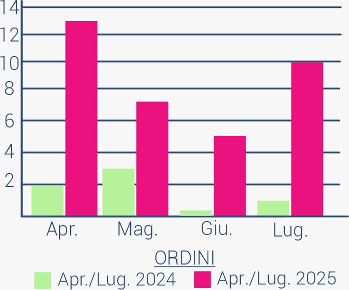 grafico di crescita di una azienda